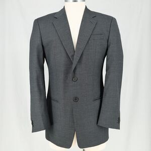 Mani Sport Coat Mens 41R Wool Gray Pinstripe Jacket Blazer Giorgio Armani Vtg
